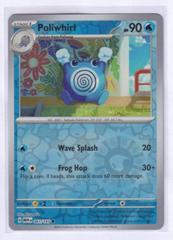 Poliwhirl 061/165 - Pokemon Scarlet & Violet 151 - Reverse Holo - Image 1