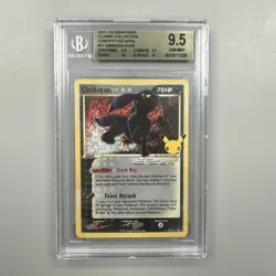 Umbreon Gold Star 17/17 Pokemon Celebrations Classic Collection Holo BGS 9.5 - Image 1