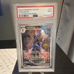 Pokemon Ceruledge Illustration Rare Holo PSA 9 Sv08 Surging Sparks 197/191 2024 - Image 1