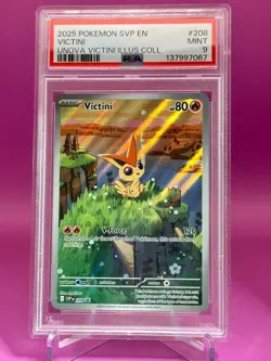 Victini Unova Pokemon Black Star Promo SVP208 PSA 9 - Image 1