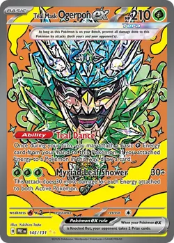Teal Mask Ogerpon ex - 145/131 - Prismatic Evolutions - NM - Pokemon - Read Des. - Image 1