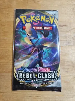 Pokemon Sword & Shield Rebel Clash Booster Pack Sealed 22 - Image 1