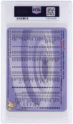 2002 Pokemon Legendary Collection Dark Raichu Box Topper #S3 PSA 9 - Image 2