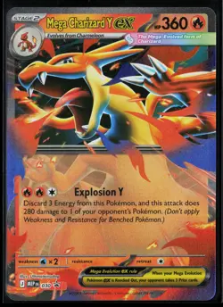 Mega Charizard Y ex 030 Holofoil Promo Mega Evolution Promo Pokemon NM - Image 1
