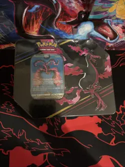 Pokemon TCG: Crown Zenith Tin - Galarian Moltres - Sealed- 5 Booster Packs - Image 1
