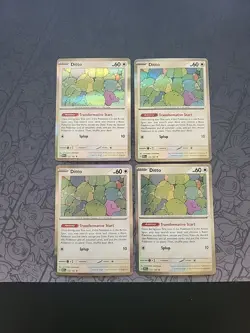 Pokemon: Ditto #132/165 Holo Rare Sv: Scarlet & Violet 151 2023 - NM - G109 (×4) - Image 1
