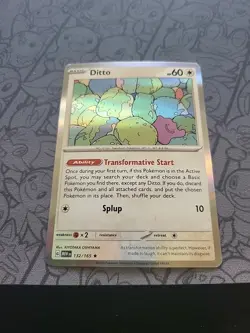 Pokemon: Ditto #132/165 Holo Rare Sv: Scarlet & Violet 151 2023 - NM - G109 (×4) - Image 4