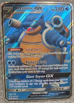 Pokemon 2019 Blastoise GX Black Star Sun & Moon Jumbo Promo SM189 - Image 1