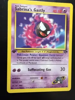 Pokemon TCG Sabrina's Gastly Gym Challenge 97 1st Edition /Heroes 96 1st - Image 2