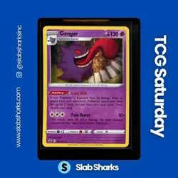 2021 POKEMON SWORD & SHIELD CHILLING REIGN #057/198 GENGAR HOLO - Image 1