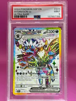 2024 POKEMON SSP EN-SURGING SPARKS ULTRA RARE #223 HYDREIGON EX PSA 9 - Image 2