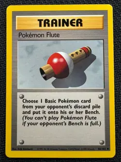 Pokemon Flute 086/103 WoTC Base Set Uncommon - Pokemon TCG - LP - Image 1