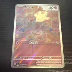 Pokemon Milcery 152/142 Sv07: Stellar Crown Illustration Rare Holo 60 HP - Image 1