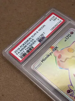 Mimikyu GX Secret 226/214 Lost Thunder Holo 2018 Pokemon PSA 7 NM English - Image 3