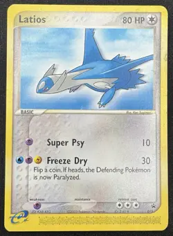 Pokemon TCG- 2003 Latios 015 DVD Promo Pokemon Heroes MP - Image 1