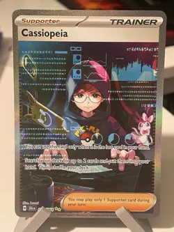 Cassiopeia Full Art Trainer SIR Pokemon TCG S&V Shrouded Fable 094/064 NM Single - Image 1