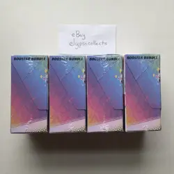 LOT OF 4 Pokemon TCG Scarlet Violet PRISMATIC EVOLUTIONS Booster Bundle - Sealed - Image 3