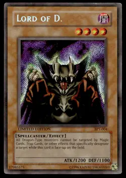 Yu-Gi-Oh TCG 2002 Collectors Tin #BPT-004 Lord of D. Secret Rare - Image 1