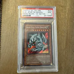 Yu-Gi-Oh! 2002 Magic Ruler 1st Ed Blue-Eyes Toon Dragon MRL-000 PSA MINT 9 - Image 3