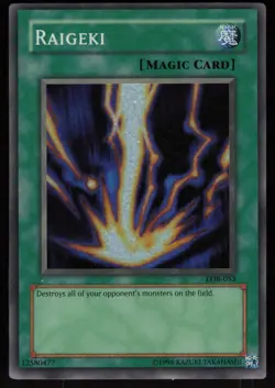 Raigeki LOB-053 Super Rare Yu-Gi-Oh - Image 1