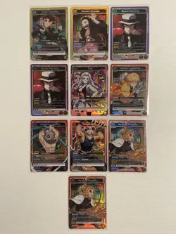 Union Arena: Demon Slayer Super Rare Holo Mixed Lot (10 Cards) UE05BT/KMY - Image 1