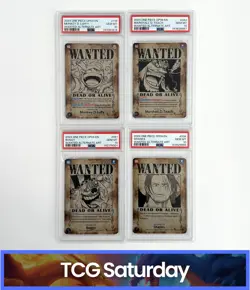 2024 ONE PIECE OP09 EMPERORS IN THE NEW WORLD WANTED POSTER PSA 10 SET LOT OF 4 - Image 1