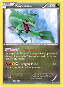 Rayquaza XY64 - Pokemon Promo XY Ultra Rare Card LP - Image 1