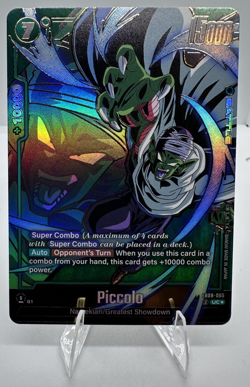 Piccolo FB08-065 Gold Alternate Art Saiyan's Pride Dragon Ball English Card Fusi - Image 1