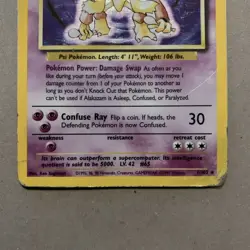 Pokemon Alakazam Holo Card Base set 1/102 HP - Image 3