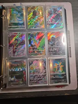 Pokemon Card Lot Binder V/VMAX IR Hits Ex 180 Cards NM Full Art - Image 1