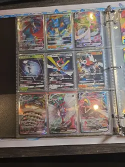 Pokemon Card Lot Binder V/VMAX IR Hits Ex 180 Cards NM Full Art - Image 4