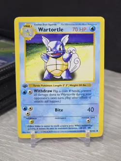 Pokemon Card Wartortle 42/102 1st Edition Shadowless Base Set WOTC 1999 Vintage - Image 3