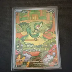 Pokemon Snivy Illustration Rare Holo Sv: Black Bolt 087/086 2025 70 HP Card - Image 1