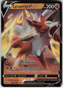 UR-01 Holo Lycanroc V - SWSH199 Promo SWSH: Sword & Shield Promo Cards - Image 1
