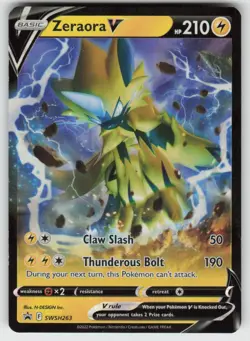 UR - 02 Holo Zeraora V SWSH263 Promo SWSH: Sword & Shield Promo Cards - Image 1