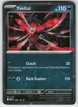 UR - 02 Holo Yveltal (Game Stop) 088/132 Rare Miscellaneous Cards & Products - Image 1