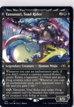 Tatsunari, Toad Rider NM* SHOWCASE Kamigawa Neon Dynasty 345 mtg -UnltdCards - Image 1
