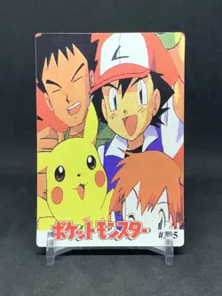 Pokemon Pocket Monsters Vintage Vending Prism Sticker Card #389 Ash Pikachu - Image 2