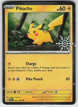 UR - 02 Holo Pikachu - (Holiday Calendar) 025/165 Common Miscellaneous Cards & - Image 1