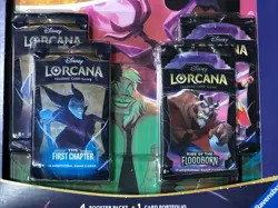 TCG Disney Lorcana Portfolio Bundle 4 Booster Packs & 1 Card Portfolio New - Image 2