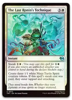 MTG TMNT Teenage Mutant Ninja Turtles The Last Ronin's Technique FOIL NM - Image 1