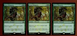 3x Beast Whisperer Foil Rare Promo Guilds of Ravnica Ex/LP Magic the Gathering - Image 1