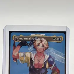MTG - Tidus, Yuna's Guardian Regular BORDERLESS SHOWCASE FIC #205 Mythic! - Image 2