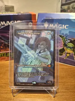 MTG TMNT Teenage Mutant Ninja Turtles April O’Neil, Hacktivist Showcase FOIL NM - Image 1