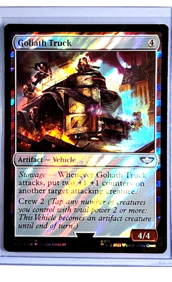 2022 MTG Magic the Gathering Warhammer 40000 40k Surge Foil #158 Goliath Truck - Image 1