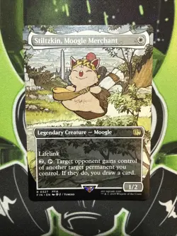 Stiltzkin, Moogle Merchant (Borderless Rare) MTG FIN 0327 Rare NM - Image 1