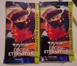 2x Magic The Gathering Edge of Eternities Collector Booster Packs From Omega Box - Image 1