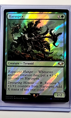 2022 MTG Magic the Gathering Warhammer 40k 40000 Surge Foil #91 Haruspex - Image 1