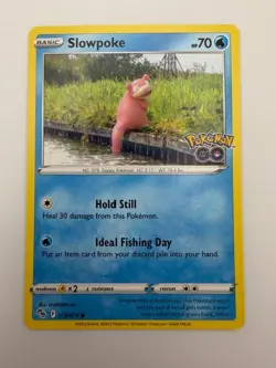 #019/078 Slowpoke Normal Common - Pokemon Go English NM - Image 1