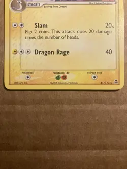 Dragonair Pokemon Card Delta Species 41/113 LP - Image 4